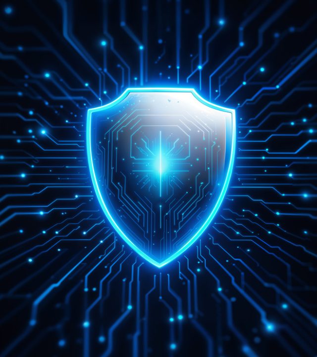 cybersecurity-concept-illustration (2) (1) Digital shield representing advanced cybersecurity protection in Dubai, UAE